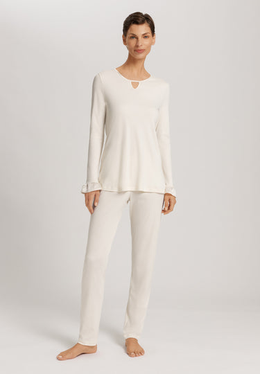 Claire Tencel™ And Cotton Pajama Set | Misty White 74769-2123
